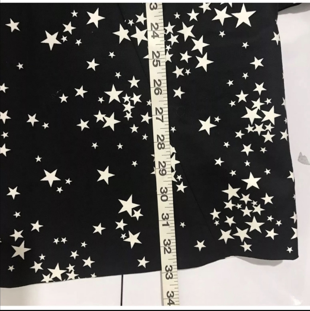 Kate Spade Black and White Star Long Sleeve Dress - Picture 6 of 6